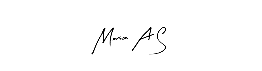 Make a beautiful signature design for name Mounica A S. Use this online signature maker to create a handwritten signature for free. Mounica A S signature style 8 images and pictures png