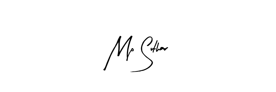 Make a beautiful signature design for name Mp Suthar. Use this online signature maker to create a handwritten signature for free. Mp Suthar signature style 8 images and pictures png