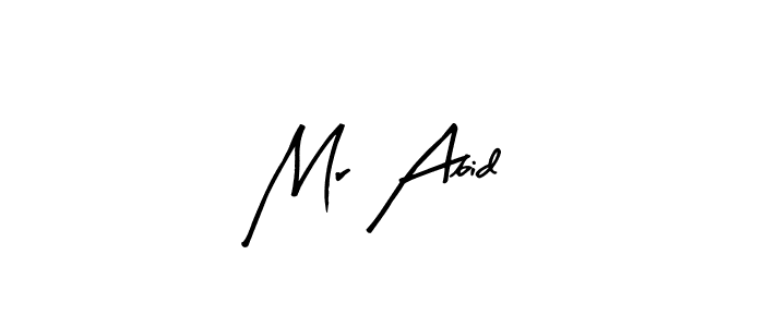 if you are searching for the best signature style for your name Mr Abid. so please give up your signature search. here we have designed multiple signature styles  using Arty Signature. Mr Abid signature style 8 images and pictures png