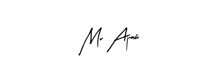 Mr Ajnabi stylish signature style. Best Handwritten Sign (Arty Signature) for my name. Handwritten Signature Collection Ideas for my name Mr Ajnabi. Mr Ajnabi signature style 8 images and pictures png