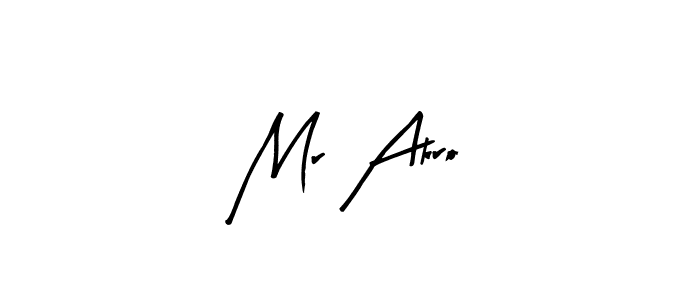 Arty Signature is a professional signature style that is perfect for those who want to add a touch of class to their signature. It is also a great choice for those who want to make their signature more unique. Get Mr Akro name to fancy signature for free. Mr Akro signature style 8 images and pictures png