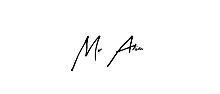 The best way (Arty Signature) to make a short signature is to pick only two or three words in your name. The name Mr Alim include a total of six letters. For converting this name. Mr Alim signature style 8 images and pictures png