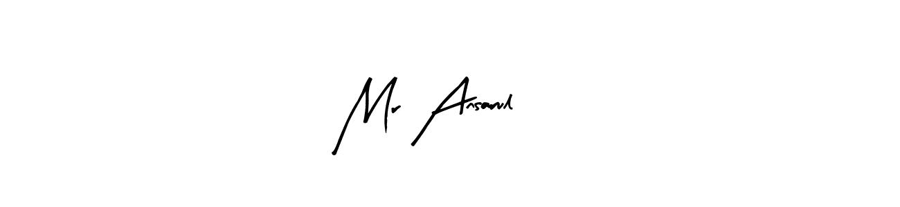 Use a signature maker to create a handwritten signature online. With this signature software, you can design (Arty Signature) your own signature for name Mr Ansarul 18. Mr Ansarul 18 signature style 8 images and pictures png