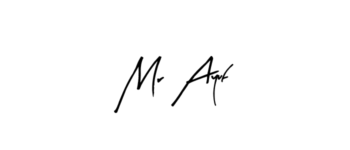 You can use this online signature creator to create a handwritten signature for the name Mr Ayuf. This is the best online autograph maker. Mr Ayuf signature style 8 images and pictures png