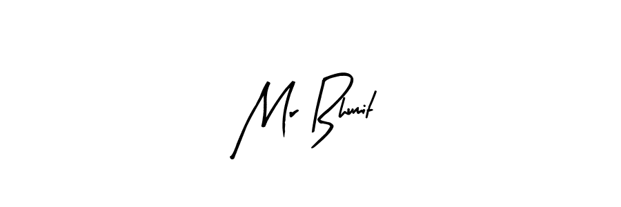 How to make Mr Bhumit name signature. Use Arty Signature style for creating short signs online. This is the latest handwritten sign. Mr Bhumit signature style 8 images and pictures png