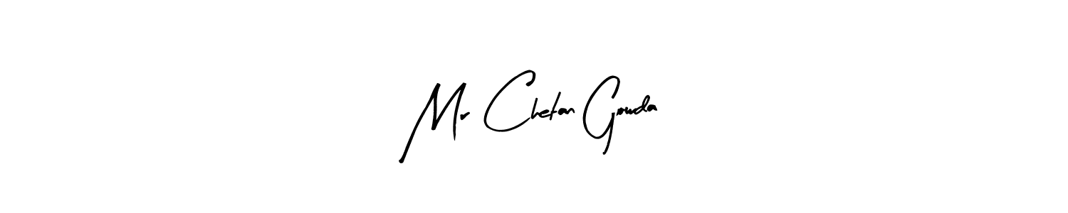 Similarly Arty Signature is the best handwritten signature design. Signature creator online .You can use it as an online autograph creator for name Mr Chetan Gowda. Mr Chetan Gowda signature style 8 images and pictures png