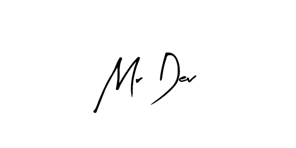 Arty Signature is a professional signature style that is perfect for those who want to add a touch of class to their signature. It is also a great choice for those who want to make their signature more unique. Get Mr Dev name to fancy signature for free. Mr Dev signature style 8 images and pictures png