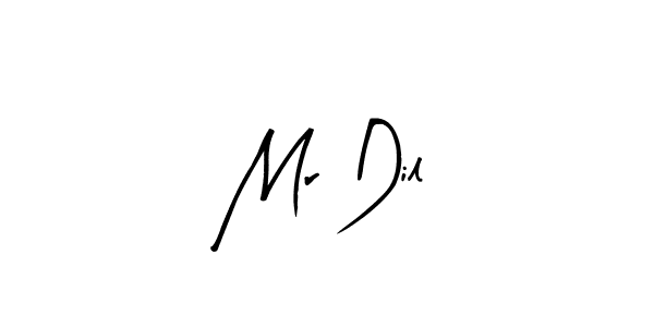 The best way (Arty Signature) to make a short signature is to pick only two or three words in your name. The name Mr Dil include a total of six letters. For converting this name. Mr Dil signature style 8 images and pictures png