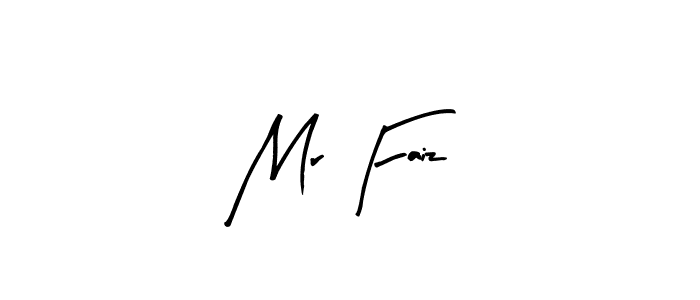 Mr Faiz stylish signature style. Best Handwritten Sign (Arty Signature) for my name. Handwritten Signature Collection Ideas for my name Mr Faiz. Mr Faiz signature style 8 images and pictures png