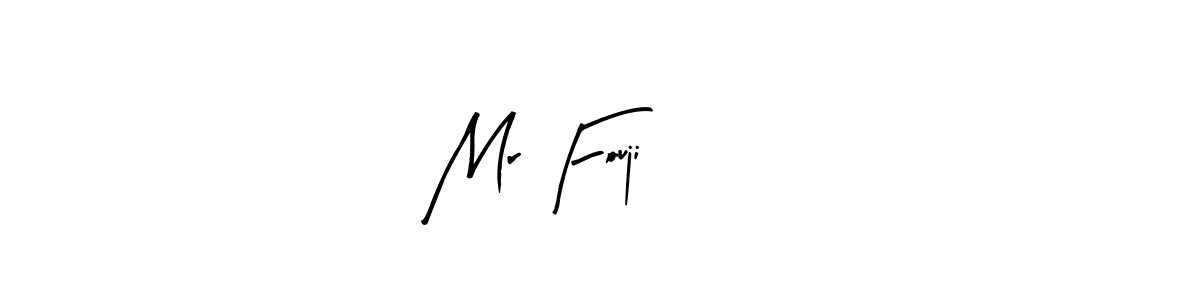 Use a signature maker to create a handwritten signature online. With this signature software, you can design (Arty Signature) your own signature for name Mr Fouji 05 . Mr Fouji 05  signature style 8 images and pictures png