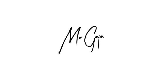 Create a beautiful signature design for name Mr Gaja. With this signature (Arty Signature) fonts, you can make a handwritten signature for free. Mr Gaja signature style 8 images and pictures png