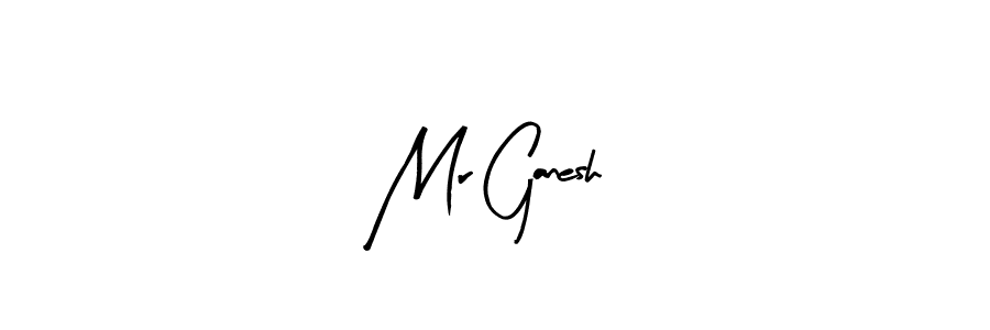 Use a signature maker to create a handwritten signature online. With this signature software, you can design (Arty Signature) your own signature for name Mr Ganesh. Mr Ganesh signature style 8 images and pictures png