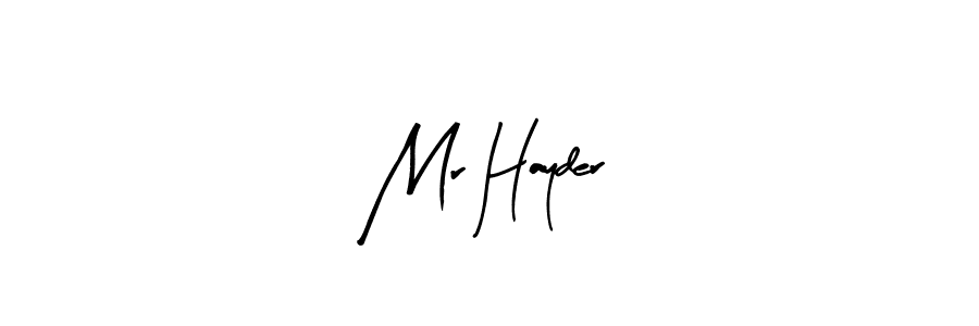 It looks lik you need a new signature style for name Mr Hayder. Design unique handwritten (Arty Signature) signature with our free signature maker in just a few clicks. Mr Hayder signature style 8 images and pictures png