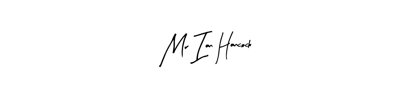 The best way (Arty Signature) to make a short signature is to pick only two or three words in your name. The name Mr Ian Hancock include a total of six letters. For converting this name. Mr Ian Hancock signature style 8 images and pictures png