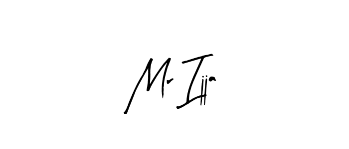 Arty Signature is a professional signature style that is perfect for those who want to add a touch of class to their signature. It is also a great choice for those who want to make their signature more unique. Get Mr Ijja name to fancy signature for free. Mr Ijja signature style 8 images and pictures png