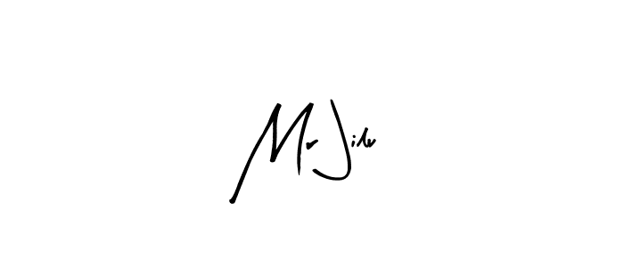 Similarly Arty Signature is the best handwritten signature design. Signature creator online .You can use it as an online autograph creator for name Mr Jilu. Mr Jilu signature style 8 images and pictures png