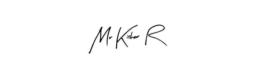 Also we have Mr Kishor R name is the best signature style. Create professional handwritten signature collection using Arty Signature autograph style. Mr Kishor R signature style 8 images and pictures png