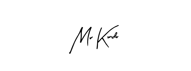 Similarly Arty Signature is the best handwritten signature design. Signature creator online .You can use it as an online autograph creator for name Mr Kundu. Mr Kundu signature style 8 images and pictures png