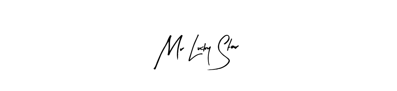 Mr Lucky Star stylish signature style. Best Handwritten Sign (Arty Signature) for my name. Handwritten Signature Collection Ideas for my name Mr Lucky Star. Mr Lucky Star signature style 8 images and pictures png