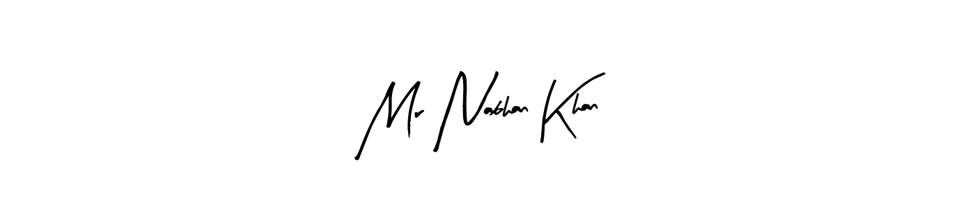 Also You can easily find your signature by using the search form. We will create Mr Nabhan Khan name handwritten signature images for you free of cost using Arty Signature sign style. Mr Nabhan Khan signature style 8 images and pictures png