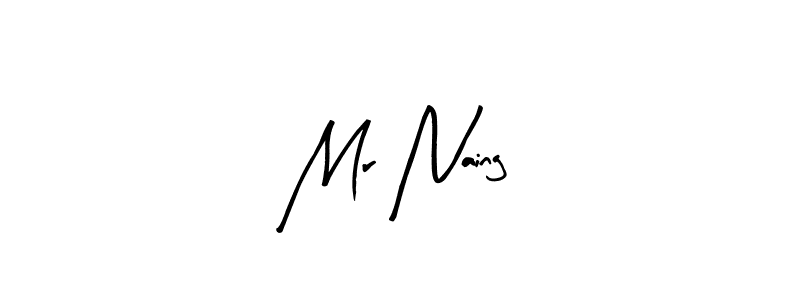 Also You can easily find your signature by using the search form. We will create Mr Naing name handwritten signature images for you free of cost using Arty Signature sign style. Mr Naing signature style 8 images and pictures png