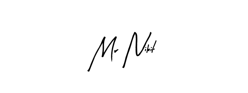 Design your own signature with our free online signature maker. With this signature software, you can create a handwritten (Arty Signature) signature for name Mr Nikit. Mr Nikit signature style 8 images and pictures png