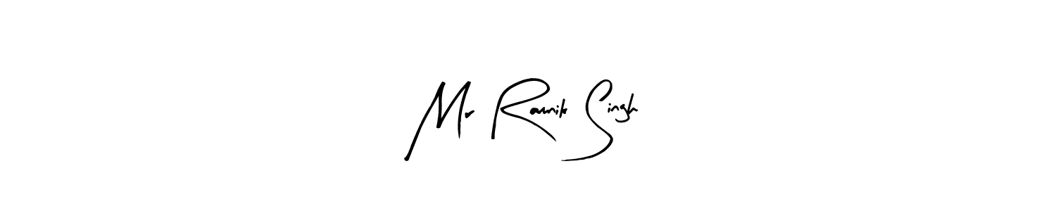 Mr Ramnik Singh stylish signature style. Best Handwritten Sign (Arty Signature) for my name. Handwritten Signature Collection Ideas for my name Mr Ramnik Singh. Mr Ramnik Singh signature style 8 images and pictures png