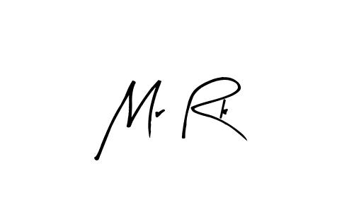 Arty Signature is a professional signature style that is perfect for those who want to add a touch of class to their signature. It is also a great choice for those who want to make their signature more unique. Get Mr Rk name to fancy signature for free. Mr Rk signature style 8 images and pictures png