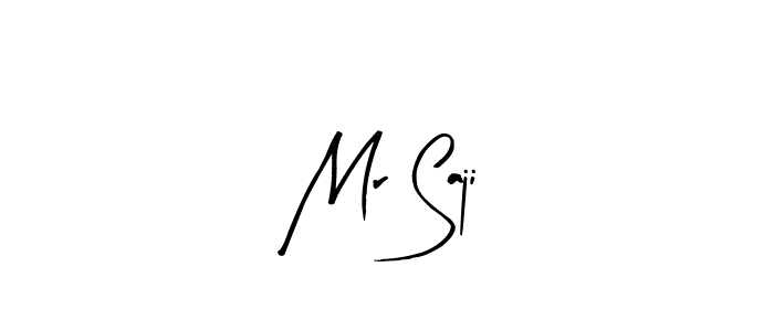 How to Draw Mr Saji signature style? Arty Signature is a latest design signature styles for name Mr Saji. Mr Saji signature style 8 images and pictures png