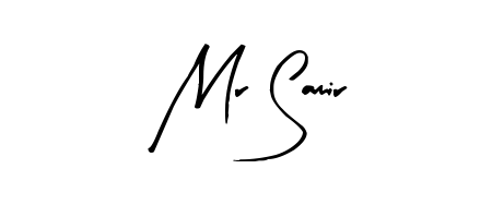 A stylish, flowing autograph style designed for name Mr Samir using Arty Signature typography. Perfect for digital creative projects. Mr Samir signature style 8 images and pictures png