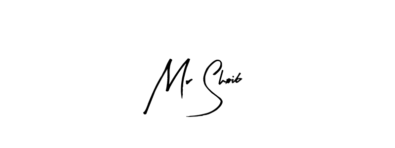 How to make Mr Shoib name signature. Use Arty Signature style for creating short signs online. This is the latest handwritten sign. Mr Shoib signature style 8 images and pictures png