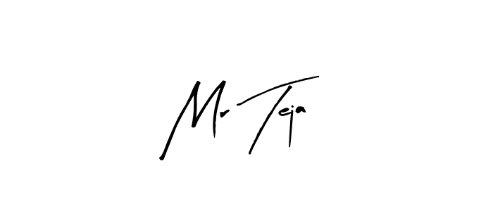 How to make Mr Teja name signature. Use Arty Signature style for creating short signs online. This is the latest handwritten sign. Mr Teja signature style 8 images and pictures png