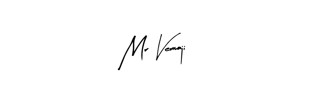 Mr Vermaji stylish signature style. Best Handwritten Sign (Arty Signature) for my name. Handwritten Signature Collection Ideas for my name Mr Vermaji. Mr Vermaji signature style 8 images and pictures png