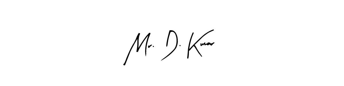 Use a signature maker to create a handwritten signature online. With this signature software, you can design (Arty Signature) your own signature for name Mr. D. Kumar. Mr. D. Kumar signature style 8 images and pictures png