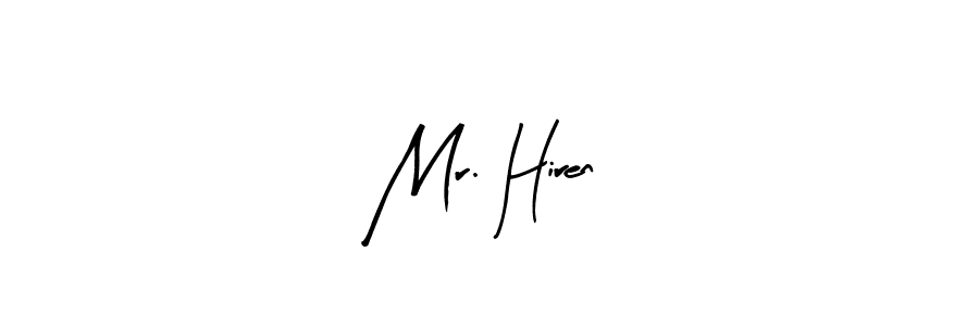 The best way (Arty Signature) to make a short signature is to pick only two or three words in your name. The name Mr. Hiren include a total of six letters. For converting this name. Mr. Hiren signature style 8 images and pictures png