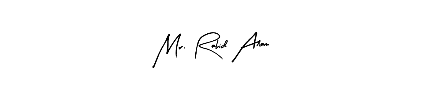 The best way (Arty Signature) to make a short signature is to pick only two or three words in your name. The name Mr. Rahid Alam include a total of six letters. For converting this name. Mr. Rahid Alam signature style 8 images and pictures png