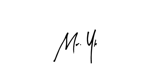 How to make Mr. Yk signature? Arty Signature is a professional autograph style. Create handwritten signature for Mr. Yk name. Mr. Yk signature style 8 images and pictures png