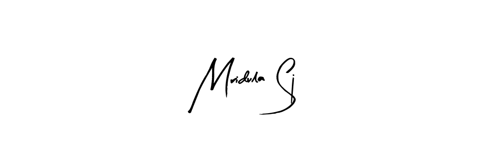 Design your own signature with our free online signature maker. With this signature software, you can create a handwritten (Arty Signature) signature for name Mridula Sj. Mridula Sj signature style 8 images and pictures png