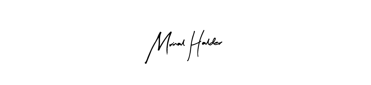 Design your own signature with our free online signature maker. With this signature software, you can create a handwritten (Arty Signature) signature for name Mrinal Halder. Mrinal Halder signature style 8 images and pictures png