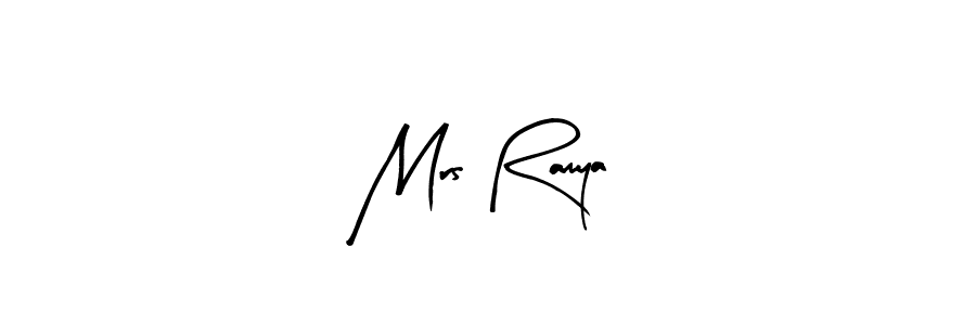 Here are the top 10 professional signature styles for the name Mrs Ramya. These are the best autograph styles you can use for your name. Mrs Ramya signature style 8 images and pictures png