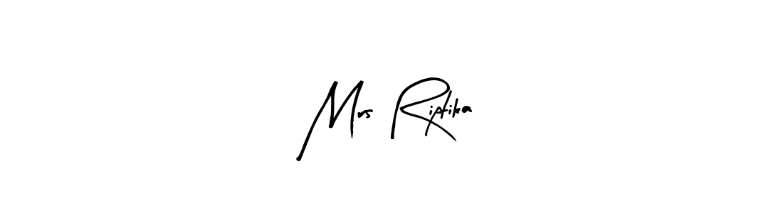 Make a beautiful signature design for name Mrs Riptika. Use this online signature maker to create a handwritten signature for free. Mrs Riptika signature style 8 images and pictures png