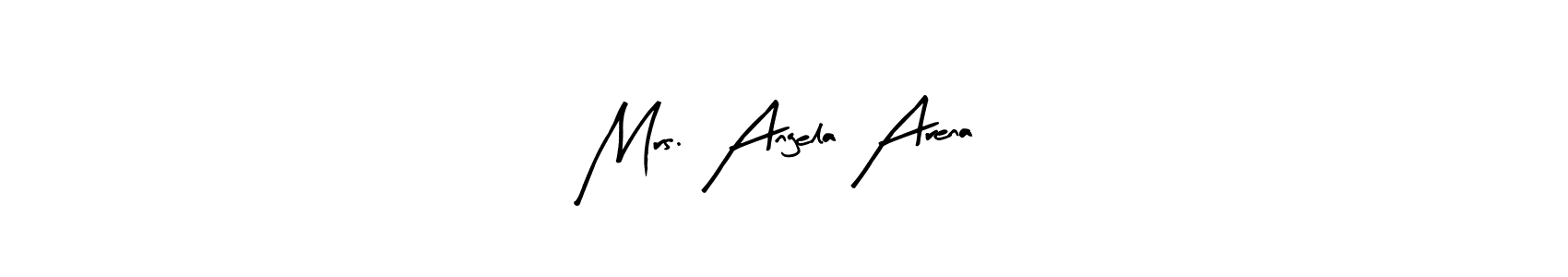 Make a beautiful signature design for name Mrs. Angela Arena. With this signature (Arty Signature) style, you can create a handwritten signature for free. Mrs. Angela Arena signature style 8 images and pictures png