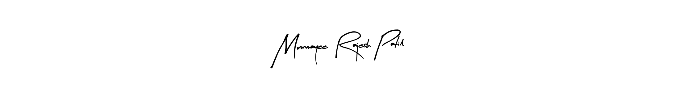 Create a beautiful signature design for name Mrunmayee Rajesh Patil. With this signature (Arty Signature) fonts, you can make a handwritten signature for free. Mrunmayee Rajesh Patil signature style 8 images and pictures png