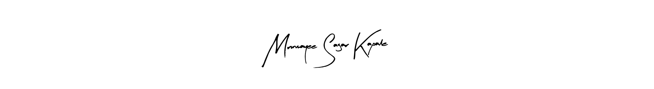 Make a beautiful signature design for name Mrunmayee Sagar Kapale. With this signature (Arty Signature) style, you can create a handwritten signature for free. Mrunmayee Sagar Kapale signature style 8 images and pictures png