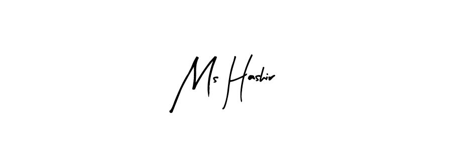 Ms Hashir stylish signature style. Best Handwritten Sign (Arty Signature) for my name. Handwritten Signature Collection Ideas for my name Ms Hashir. Ms Hashir signature style 8 images and pictures png