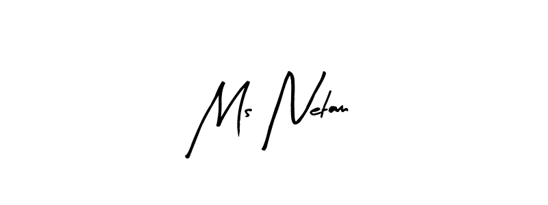 Use a signature maker to create a handwritten signature online. With this signature software, you can design (Arty Signature) your own signature for name Ms Netam. Ms Netam signature style 8 images and pictures png