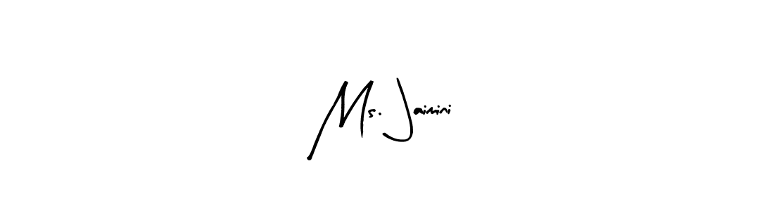 The best way (Arty Signature) to make a short signature is to pick only two or three words in your name. The name Ms. Jaimini include a total of six letters. For converting this name. Ms. Jaimini signature style 8 images and pictures png