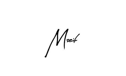 Arty Signature is a professional signature style that is perfect for those who want to add a touch of class to their signature. It is also a great choice for those who want to make their signature more unique. Get Mseif name to fancy signature for free. Mseif signature style 8 images and pictures png