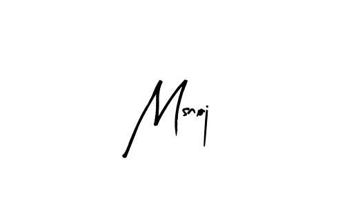 Create a beautiful signature design for name Msnoj. With this signature (Arty Signature) fonts, you can make a handwritten signature for free. Msnoj signature style 8 images and pictures png