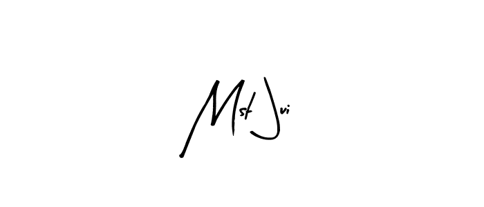 You should practise on your own different ways (Arty Signature) to write your name (Mst Jui) in signature. don't let someone else do it for you. Mst Jui signature style 8 images and pictures png